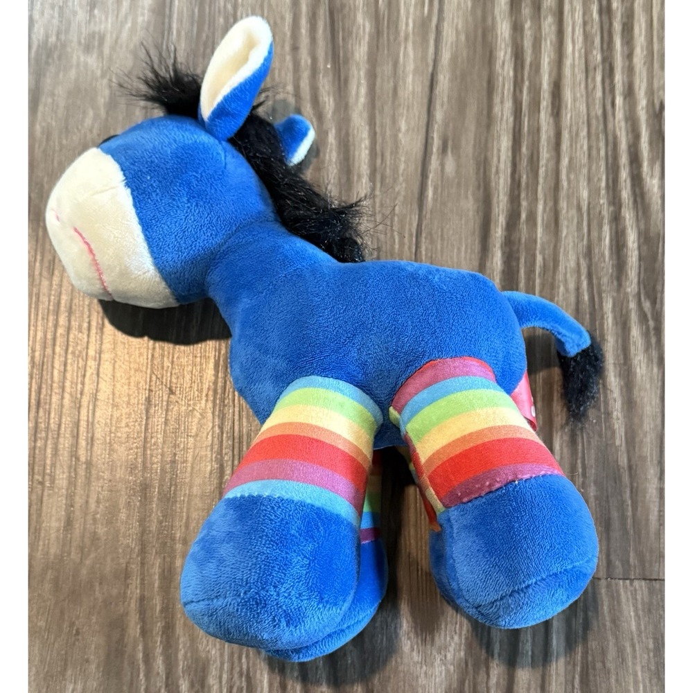 GITZY‎ Plush Giraffe Stuffed Animal – Baby Toy Nursery Lovey – Rainbow Blue